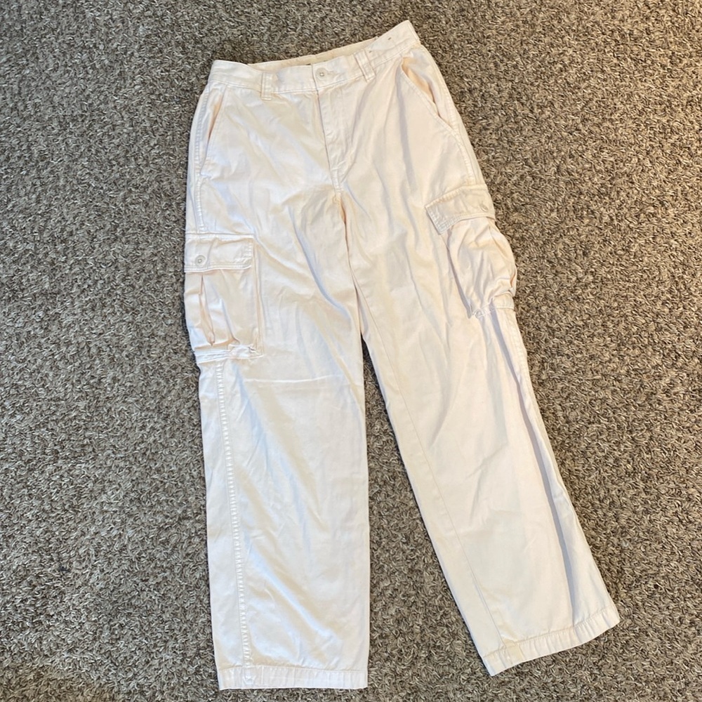 Madewell Garment-Dyed Low-Slung Straight Cargo Pants Size 24 - Picture 5 of 16